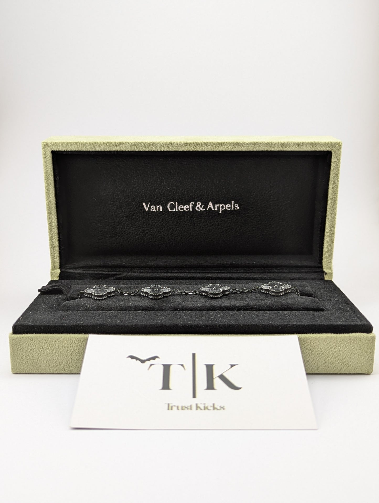 Pulso Tipo Van Cleef Plata .925 "Full Black" No Full Set