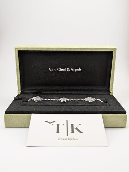 Pulso Tipo Van Cleef Plata .925 "Plateado con Zirconia"