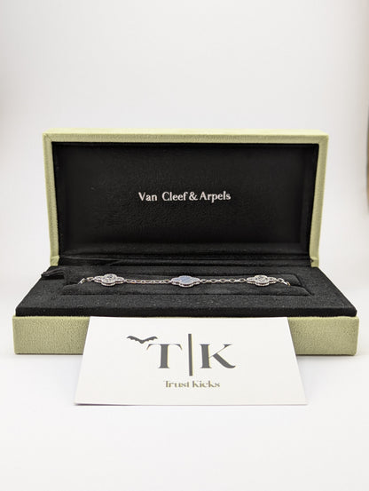 Pulso Tipo Van Cleef Plata .925 "Azul con Zirconia"