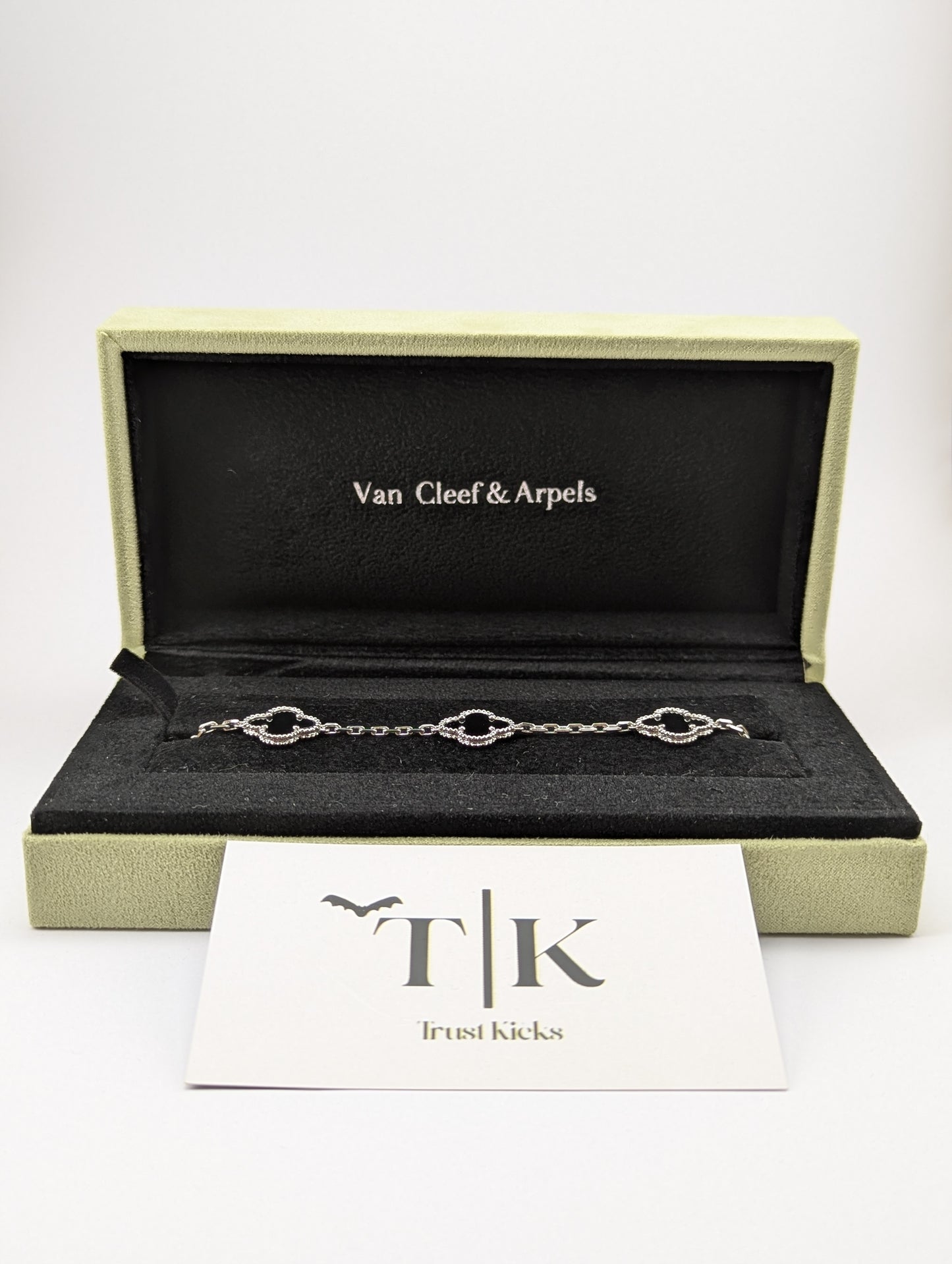 Pulso Tipo Van Cleef Plata .925 "Negro"