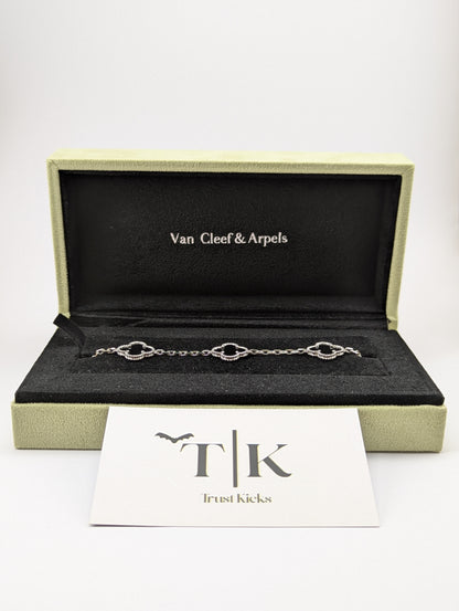 Pulso Tipo Van Cleef Plata .925 "Negro"