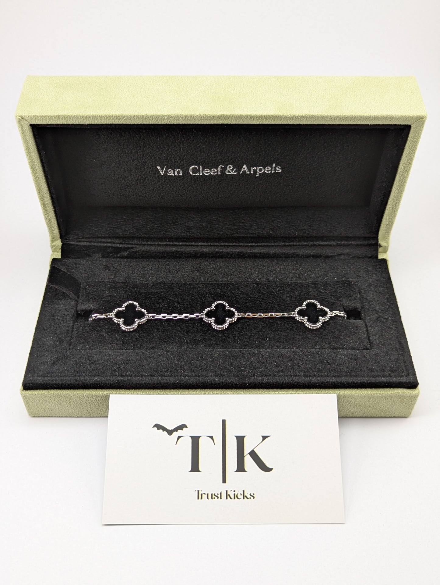 Pulso Tipo Van Cleef Plata .925 "Negro"