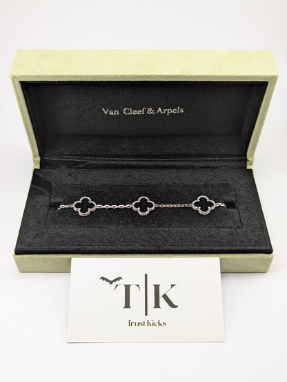 Pulso Tipo Van Cleef Plata .925 "Negro"