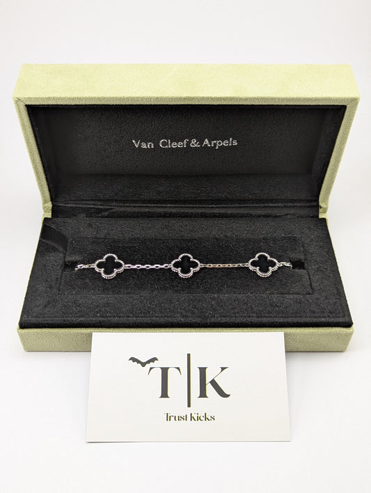 Pulso Tipo Van Cleef Plata .925 "Negro"