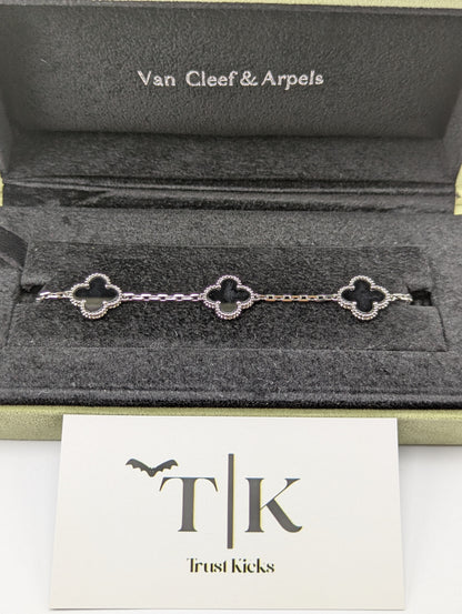 Pulso Tipo Van Cleef Plata .925 "Negro"