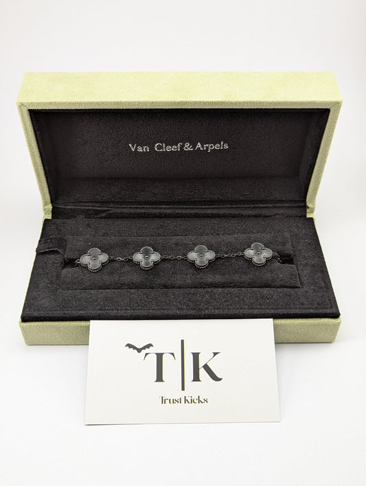 Pulso Tipo Van Cleef Plata .925 "Full Black" No Full Set