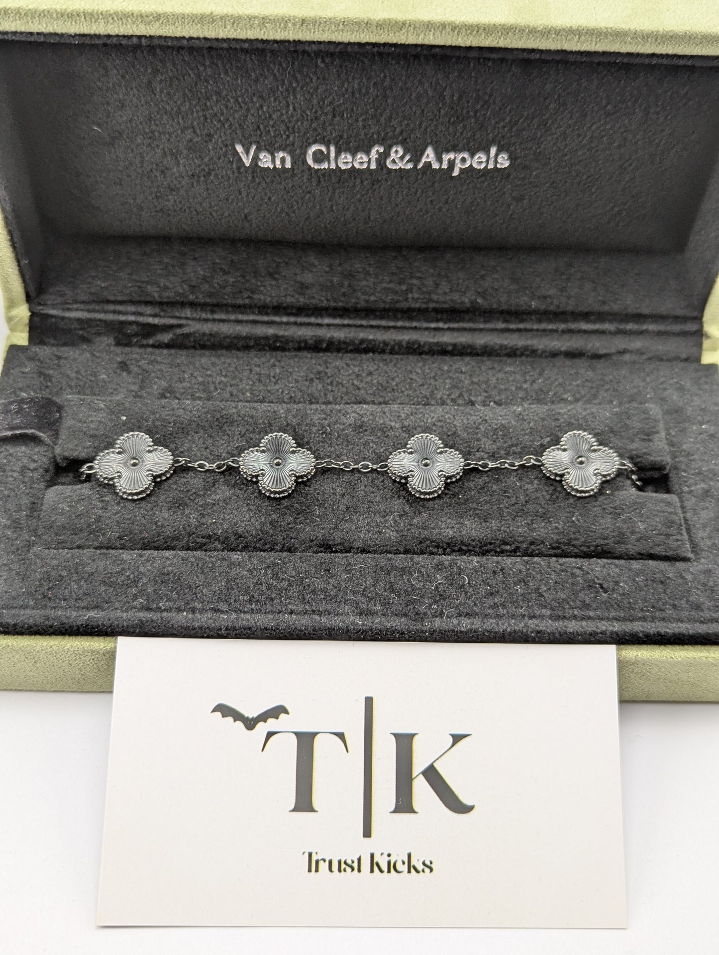 Pulso Tipo Van Cleef Plata .925 "Full Black" No Full Set