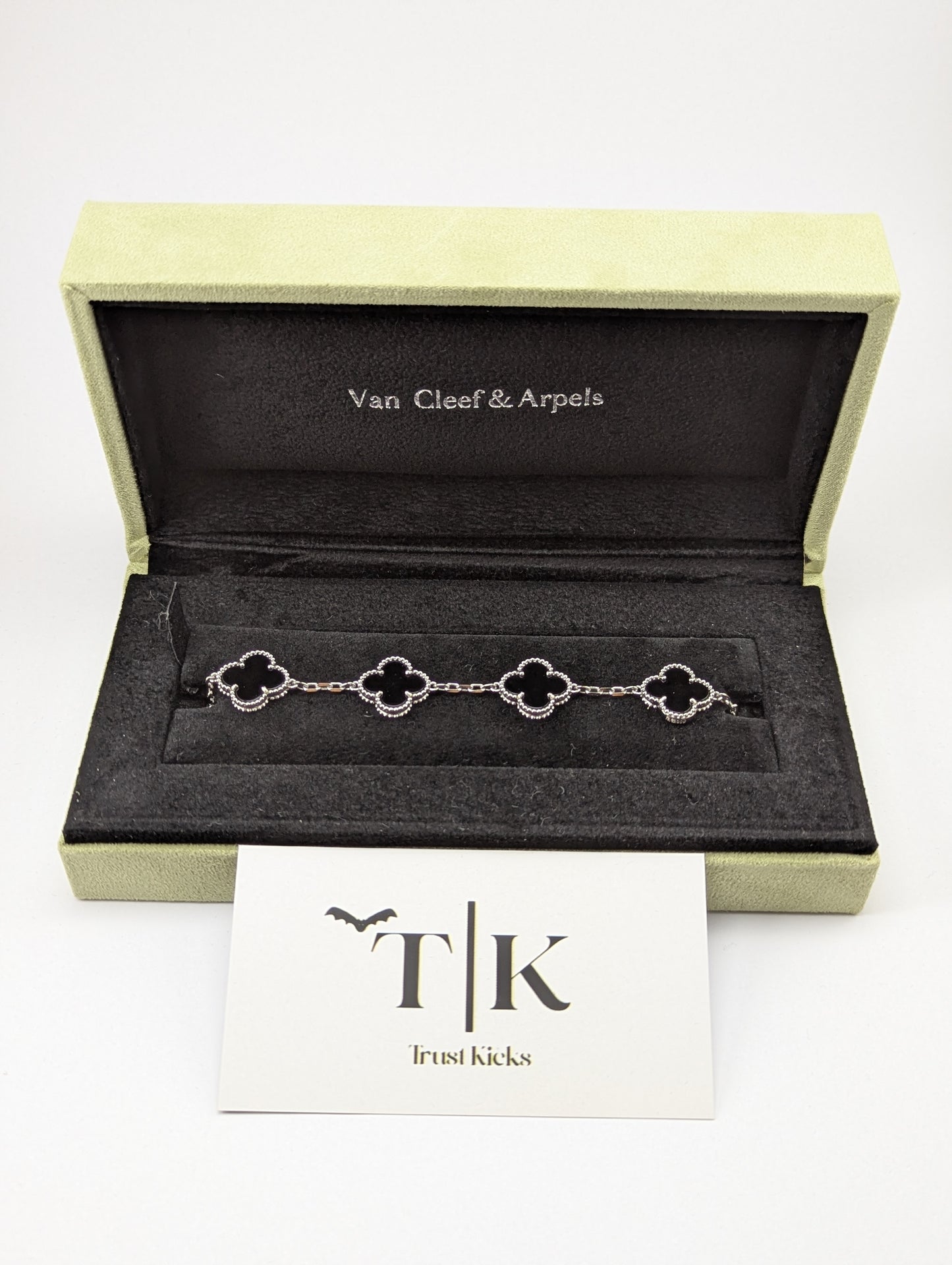 Pulso Tipo Van Cleef Plata .925 "Negro" No Full Set