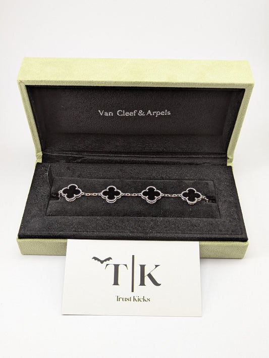 Pulso Tipo Van Cleef Plata .925 "Negro" No Full Set