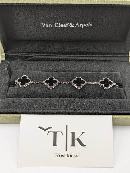 Pulso Tipo Van Cleef Plata .925 "Negro" No Full Set