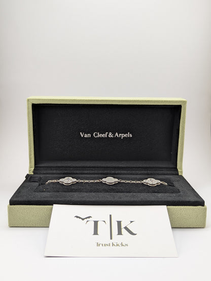 Pulso Tipo Van Cleef Plata .925 "Plateado con Zirconia"