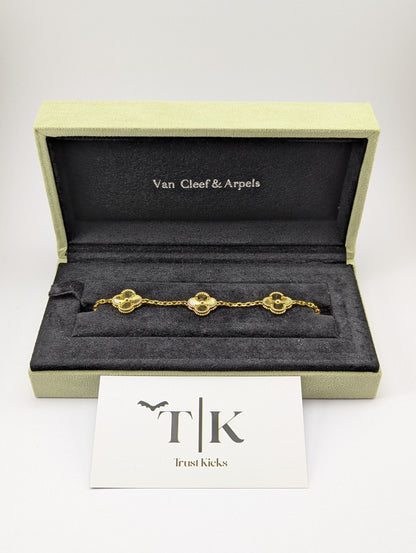 Pulso Tipo Van Cleef Baño de Oro 18k "Full Oro"