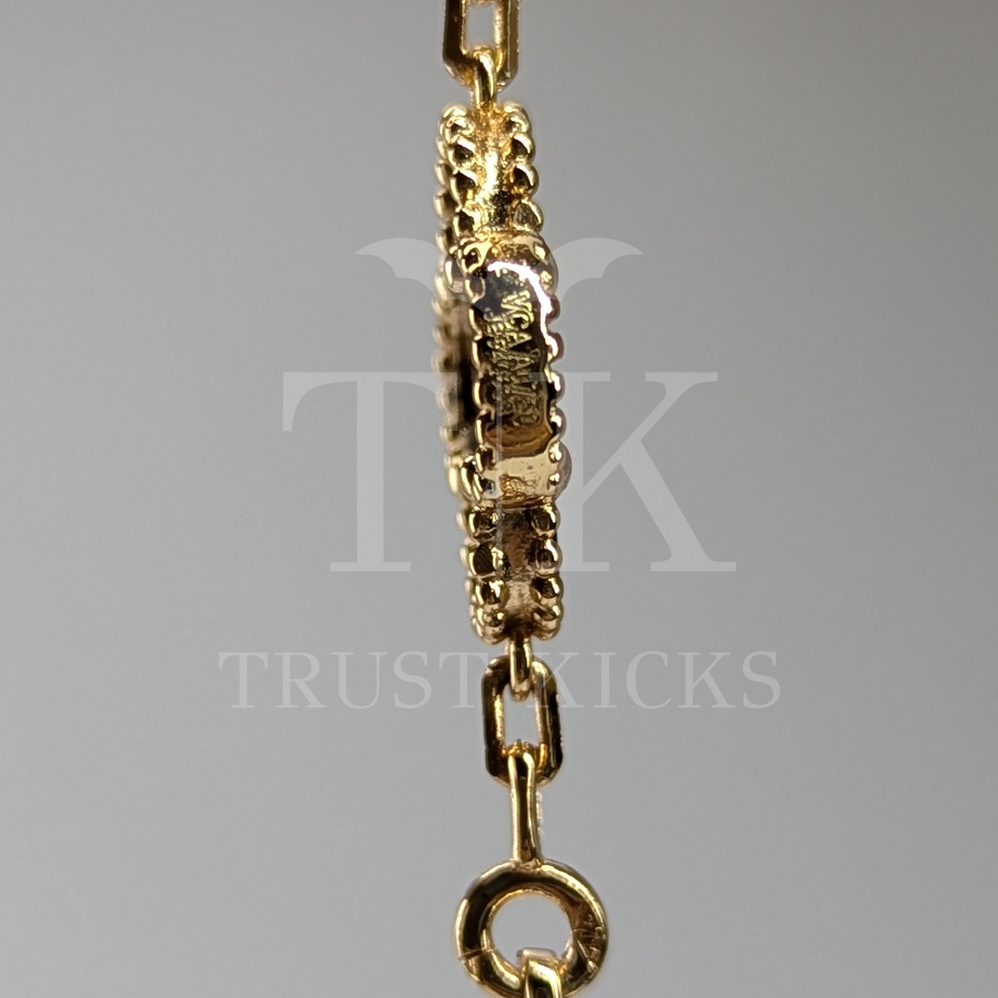 Pulso Tipo Van Cleef Baño de Oro 18k "Dorado con Rosa"